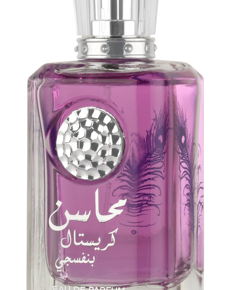 Mahasin Crystal Violet + 50ml Deo by Lattafa